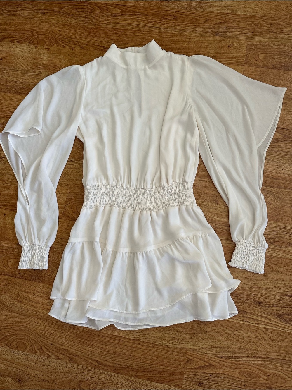 Krisa Ivory White Mini Dress S